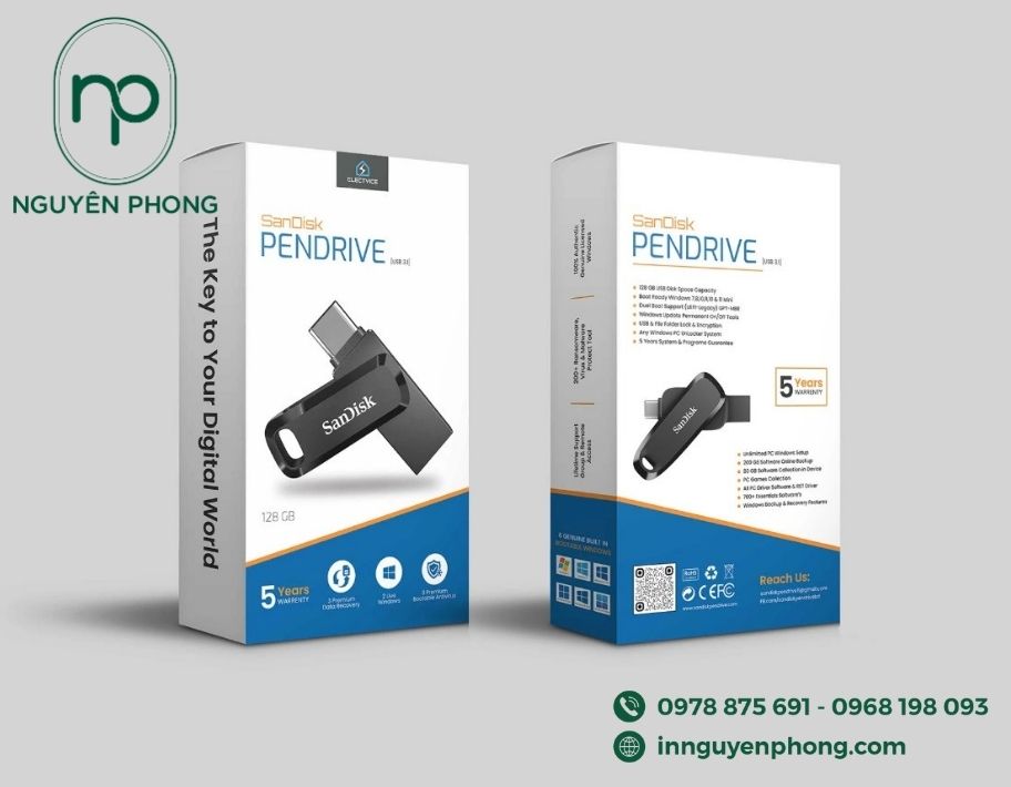 Mẫu hộp đựng USB 